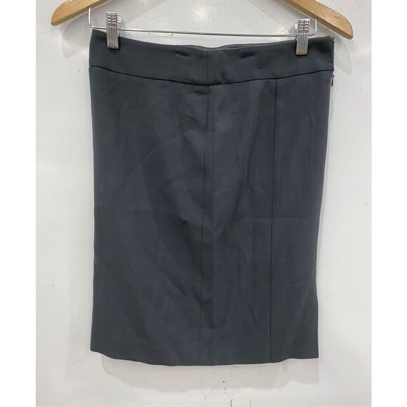 Giorgio Armani Charcoal Gray Wool Pencil Skirt, Size EU 38 / US Sz 2 - Picture 3 of 15
